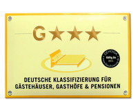 3-Sterne-Auszeichnung - G*** - Deutsche Klassifizierung für Gästehäuser, Gasthöfe & Pensionen